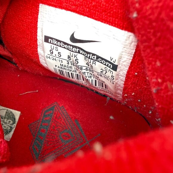 Nike Air DT Max 96 Men Size 9.5 316408-600 Varsity Red Deion Sanders Shoes - Picture 10 of 11